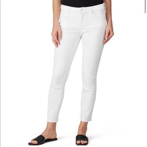 MOTHER Fairest Of Them All The Looker Crop White Jeans